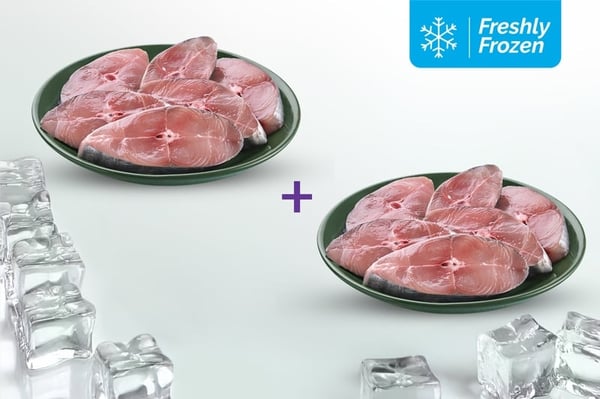 2 Pack x King Fish Steak (350g Pack, Freshly Frozen)