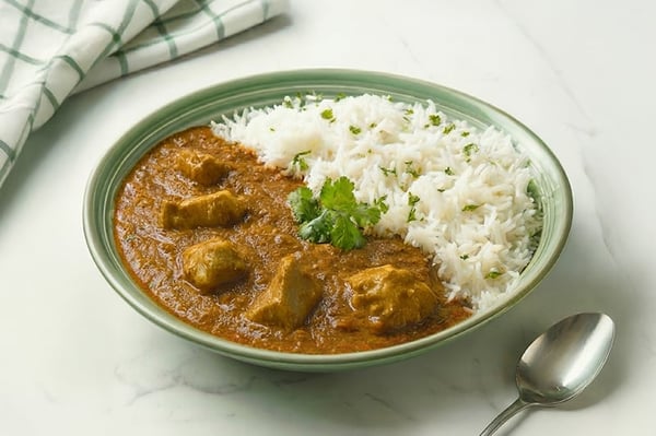 Lababdar Chicken & Rice (400g Pack, Freshly Frozen, Ready to Heat & Eat, Microwave ready)