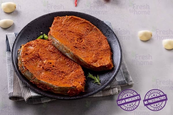 Marinated Seer Fish / Surmai / Neymeen / Vanjaram / Anjal Steak - 250g pack