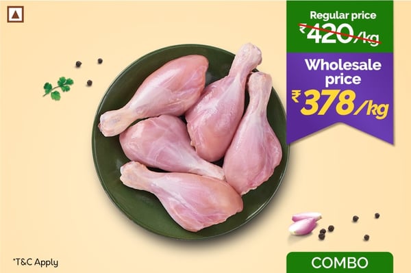 Premium Tender Chicken Drumsticks (10Kg Pack)