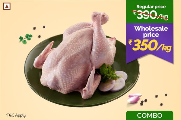 Premium Tender Chicken Whole (Skinless, 10Kg Pack)