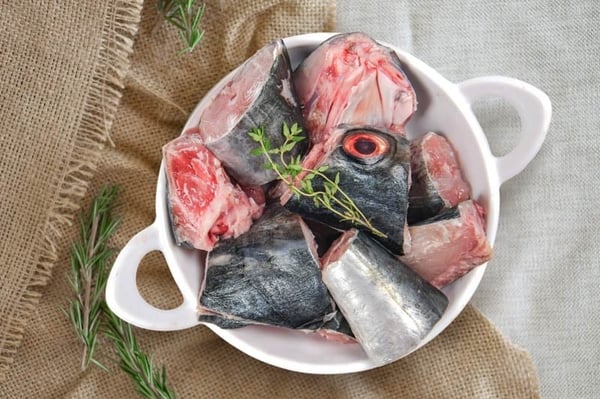 Seer Fish / Surmai / Vanjaram / ಅಂಜಲ್ Head and Tail - Curry Cut (Medium Size)