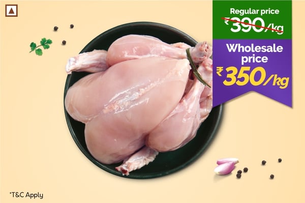 Premium Tender Chicken Whole (Skinless, 10Kg Pack)
