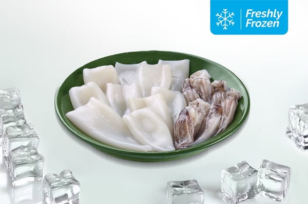 Squid Tube and Tentacles (400g Pack, Freshly Frozen)