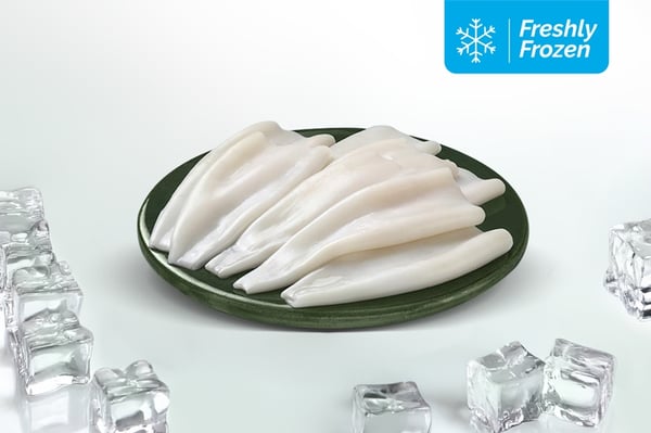 Squid Tube (350g Pack, Freshly Frozen)