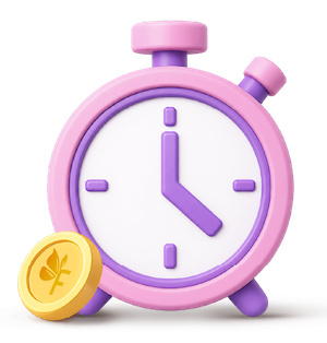 Clock representing FreshCash validity period