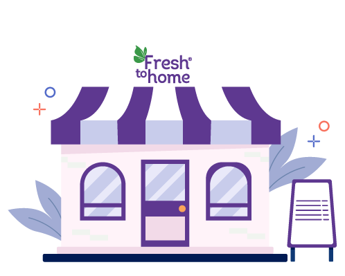 Illustration of a FreshToHome storefront