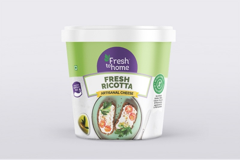Fresh Ricotta Cheese (250g Pack) : Buy online | freshtohome.com