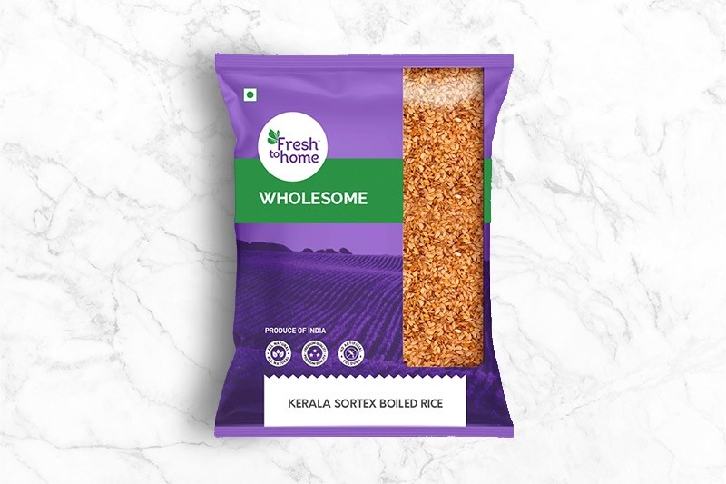 Kerala Sortex Boiled Rice (500g Pouch) : Buy online | freshtohome.com