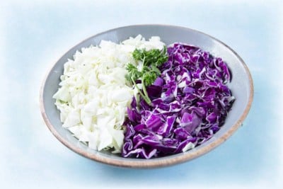 Cabbage Leafy Vegetable Mix - 500g Pack (Ozone Washed)