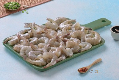 Indian Prawns / Venami / Vannamei / Jhinga / Chemmin (60+ Count/kg) - Headless (No Head, Rest with shell, tail) (480g to 500g Pack)