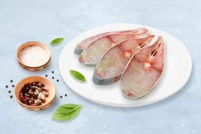 Chitol / চিতল/ চেতল / Chitala / Knifefish / Humped Featherback - Round Slice Cut (300g Pack)