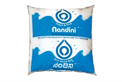 Nandini Pasteurised Toned Milk - 500ml Pouch