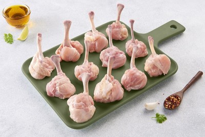 Premium Antibiotic-residue-free Chicken Lollipop - 380g to 400g Pack (With Partial Skin)