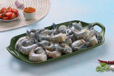 Scampi / Attukonchu / Golda Chingdi - Headless  (No Head, Rest with shell, tail)