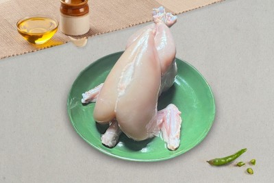 Premium Tender & Antibiotic-residue-free Skinless Spring Chicken (Small) - Whole (380g to 430g Pack)