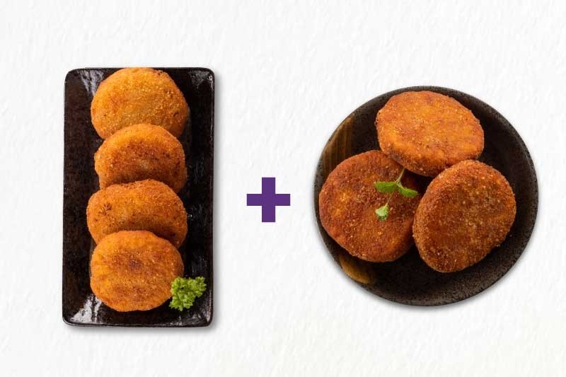 Non Stop Munch Combo (4pc Chicken Cutlet Kerala Style + 4pc Vegetable