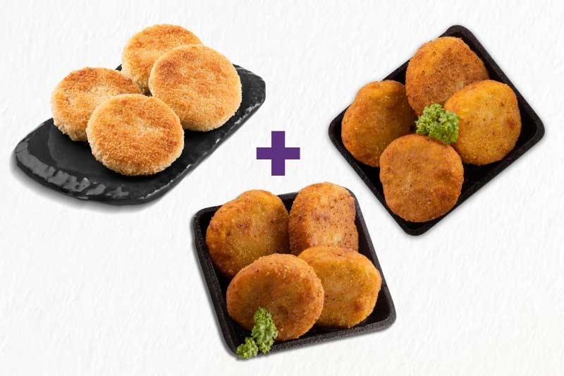 Flavour Fusion Combo (4pc Chicken & Cheese Cutlet + 4pc Mutton Cutlets + 4pc Tuna Fish Cutlets