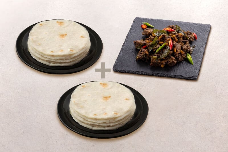 Combo Pack: (20pc Rice Pathiri + 250g Meat Roast) : Buy online ...