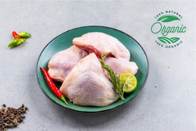 Organic Premium Chicken Thigh (with skin) - Pack of 500g