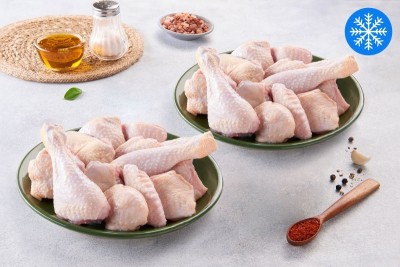 Special Pack: Freshly Frozen Antibiotic-residue-free With Skin Whole Chicken Curry Cut - (1.1kg x 2 Pack)