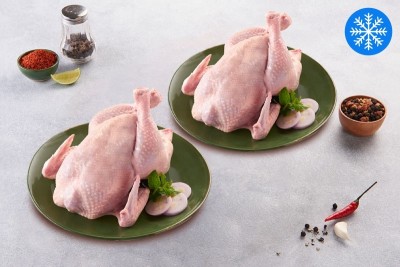 Special Pack: Freshly Frozen Antibiotic-residue-free With Skin Whole Chicken - (1.1kg x 2 Pc Pack)