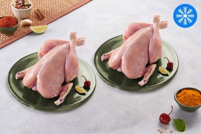 Special Pack: Freshly Frozen Antibiotic-residue-free Skinless Whole Chicken - (0.850g x 2 Pc Pack)