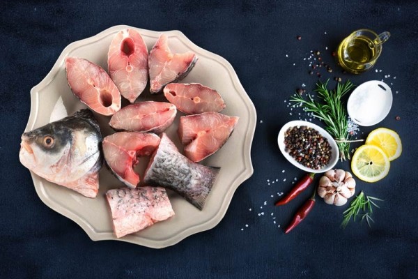 Rohu / సీలావతిui / బోచా (1kg to 1.5kg) - Bengali Cut (with head ...